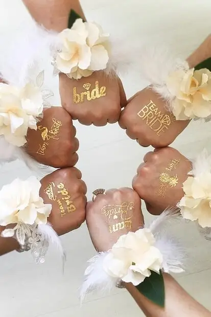 12'Lİ GOLD BRİDE TO BE DÖVME - Toptan Parti Malzemesi
