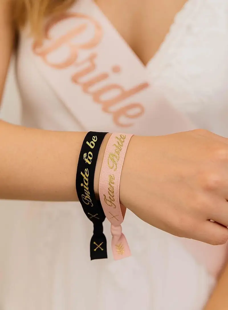 5Lİ BİLEKLİK KUMAŞ PEMBE GOLD
