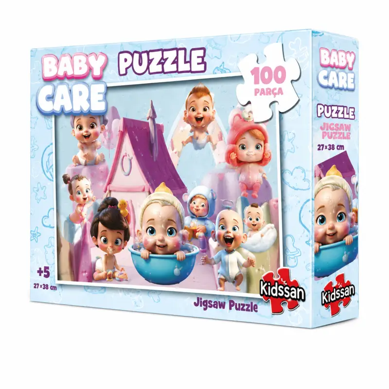 Baby Care Bebek Temalı 100 Parça Puzzle - Toptan Parti Malzemesi