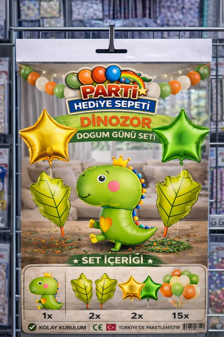 Sevimli Dinozor Doğum Günü Seti toptan parti malzemesi