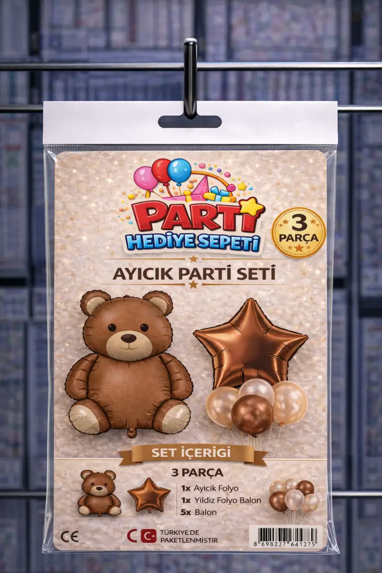 Ayıcık Mini Parti Seti toptan parti malzemesi
