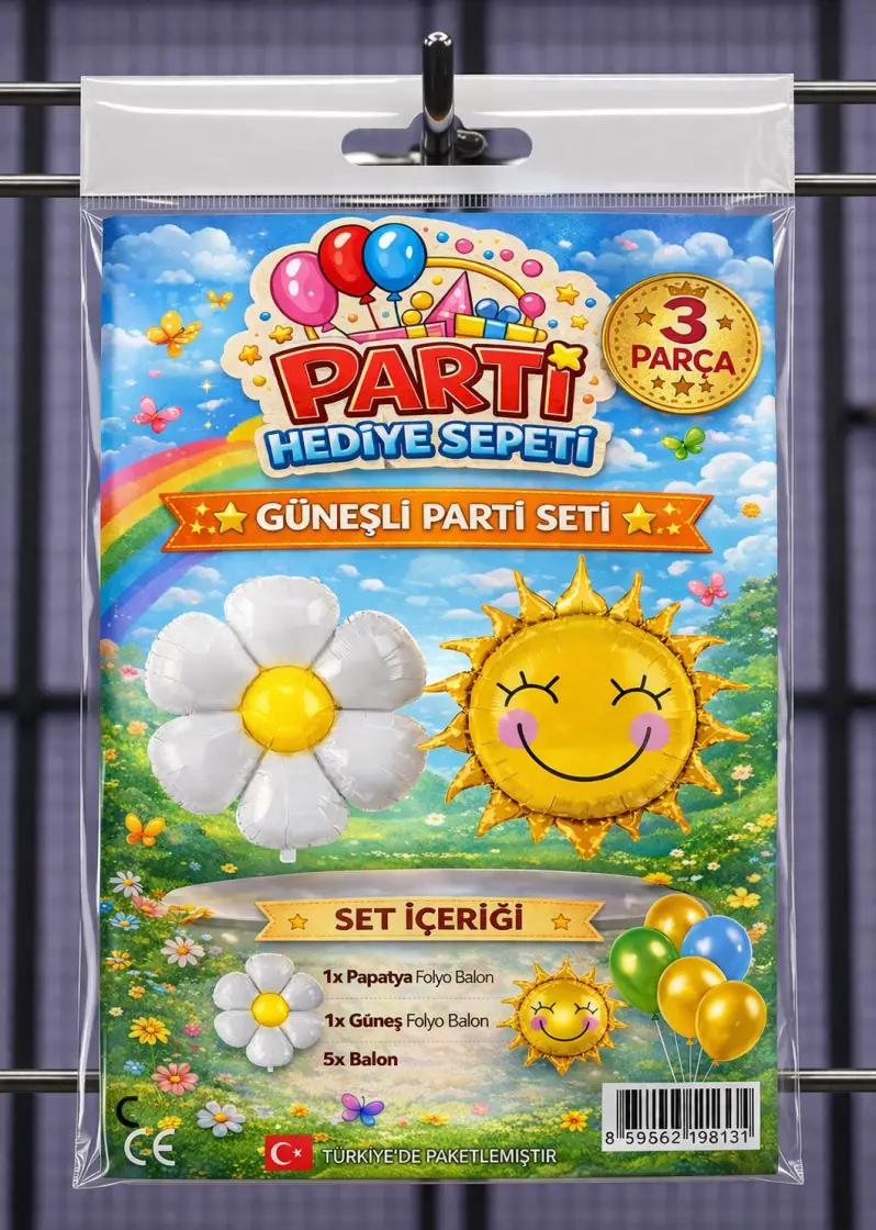 Güneşli Mini Parti Seti toptan parti malzemesi