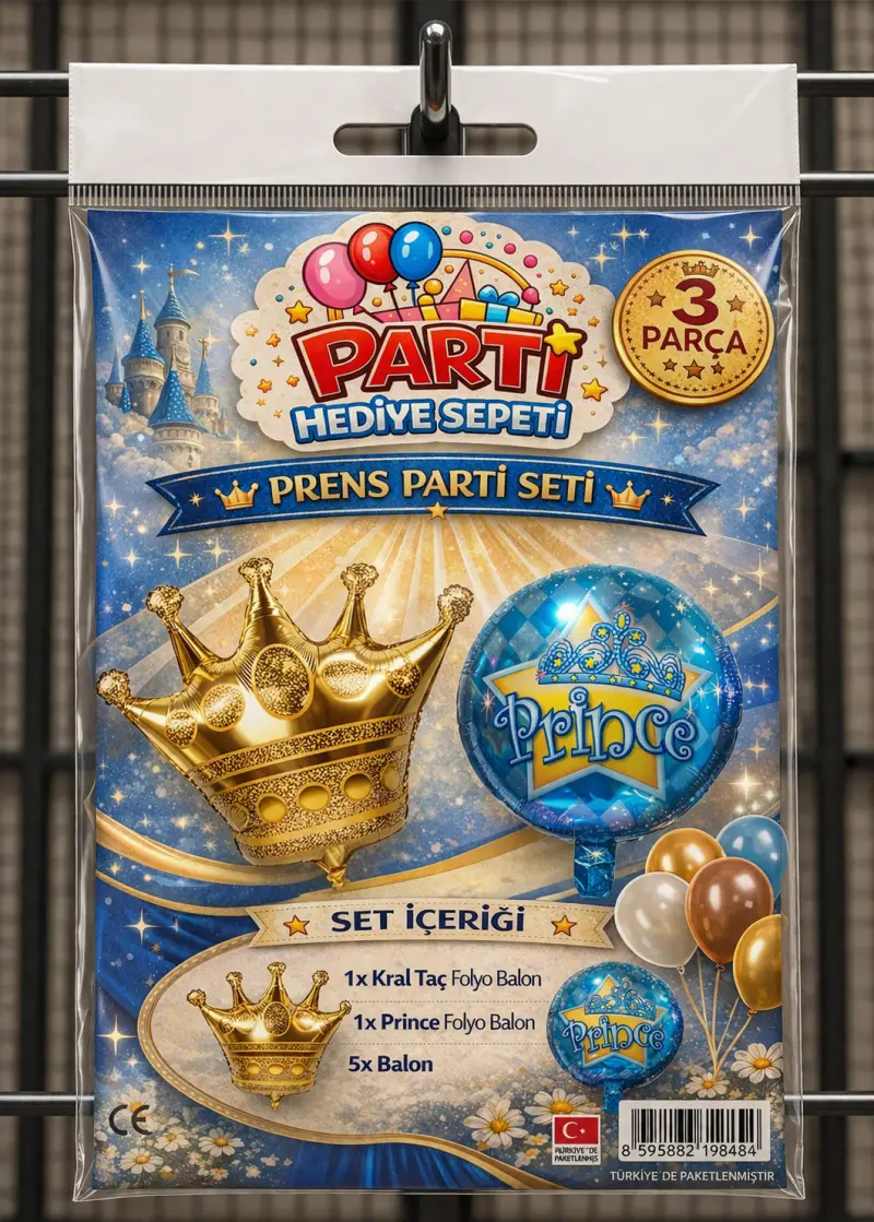 Prens Temalı Mini Parti Seti toptan parti malzemesi