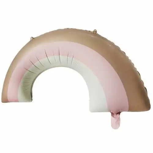Retro Gökkuşağı Pembe Folyo toptan parti malzemesi