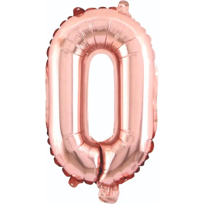 34" Rakam Folyo  ( 0 ) Rose Gold Renk toptan parti malzemesi