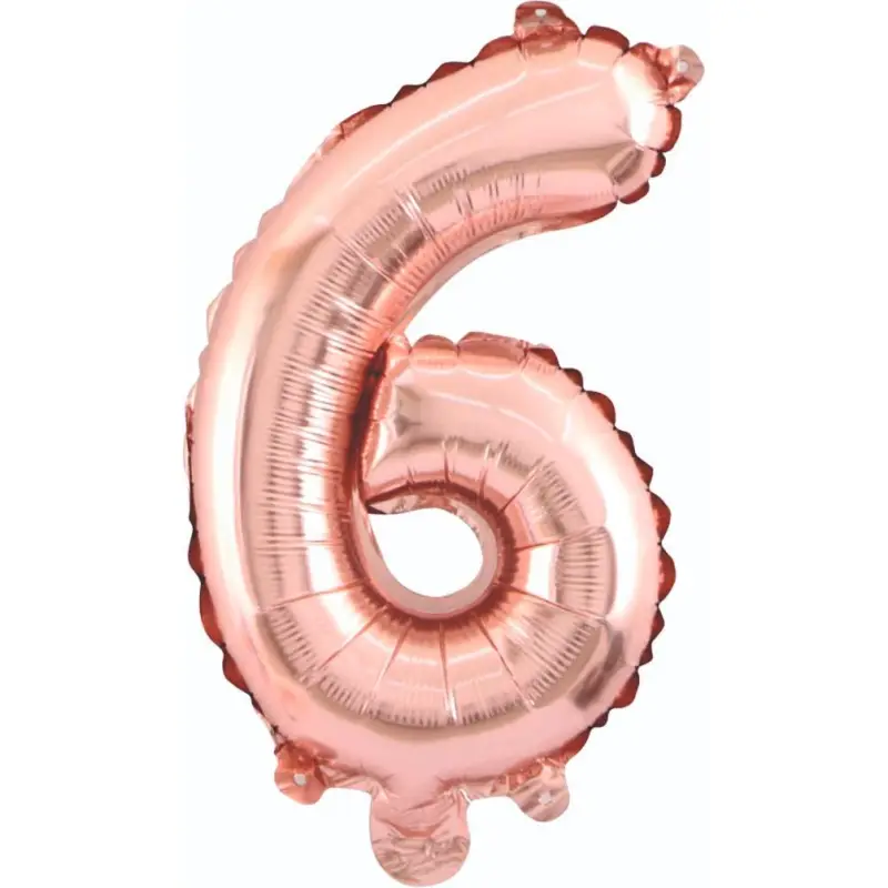 34" Rakam Folyo  ( 6 ) Rose Gold Renk toptan parti malzemesi