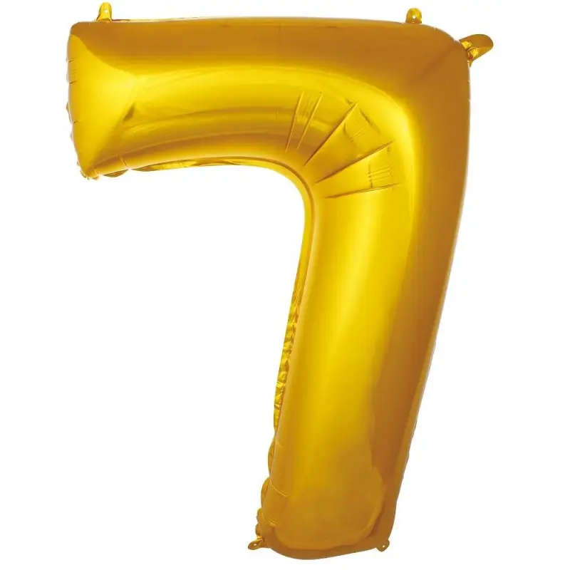34" Rakam Folyo  ( 7 ) Gold Renk toptan parti malzemesi