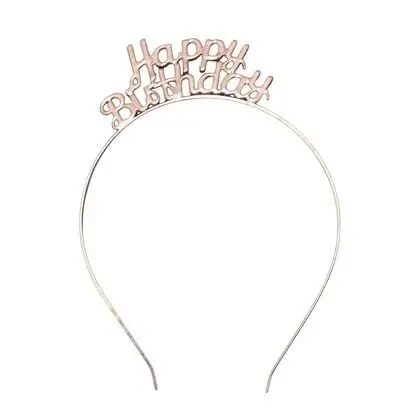 METAL TAÇ HAPPY ROSE GOLD toptan parti malzemesi