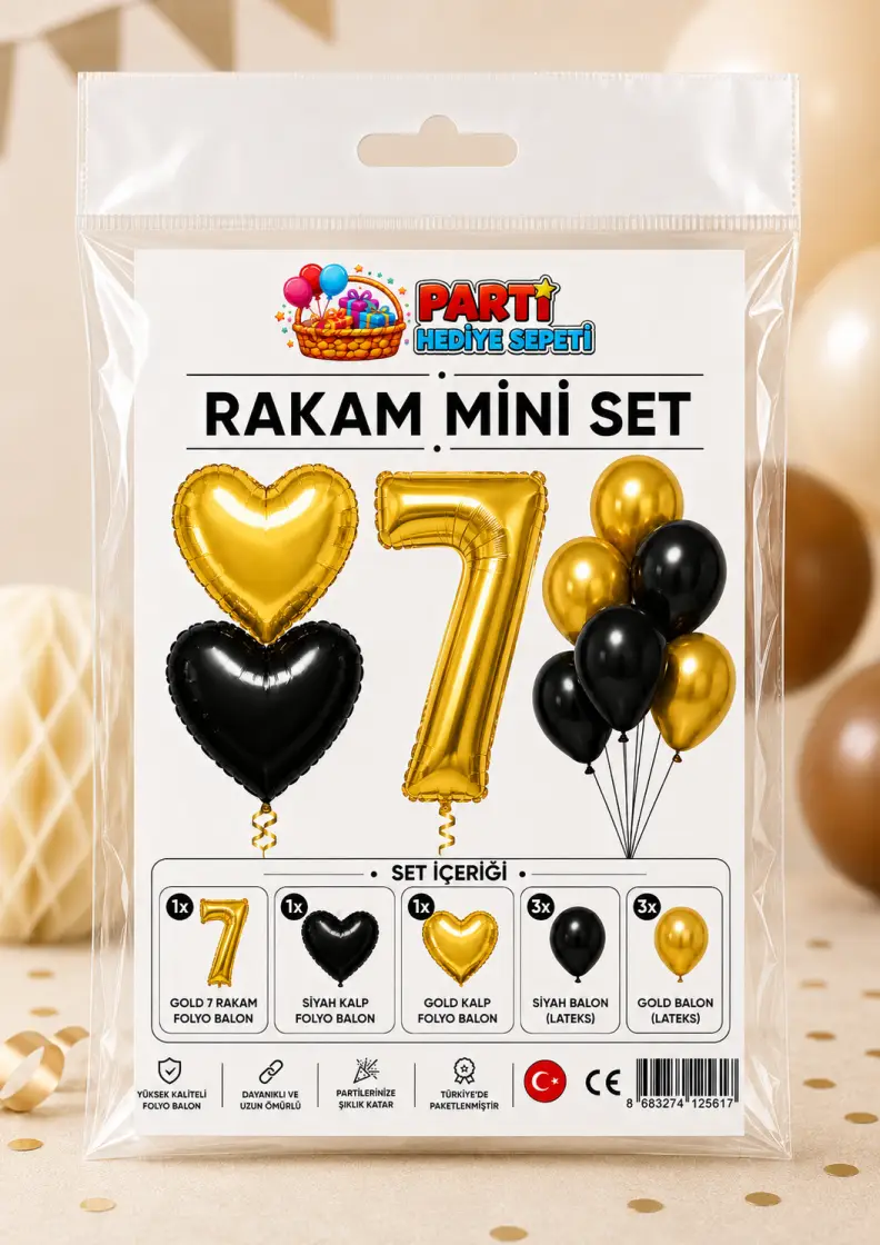 Gold Rakam Mini Parti Seti (7)