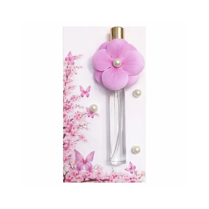 Çiçek Detaylı Sprey Kolonya 15’li Paket Pembe