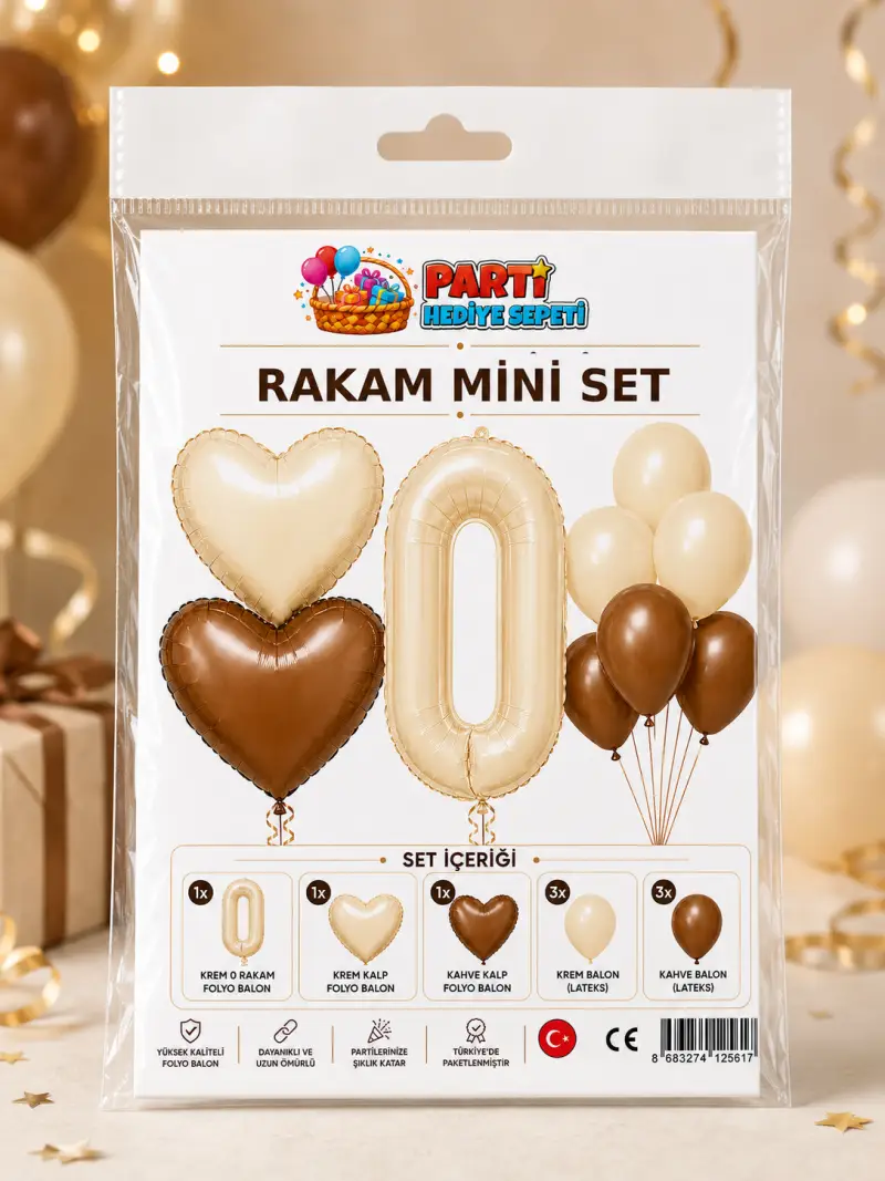 Krem Rakam Mini Parti Seti (0)