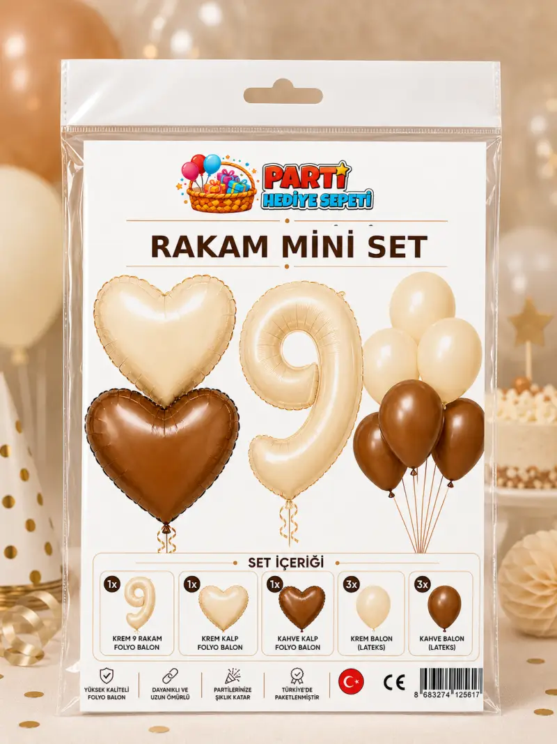 Krem Rakam Mini Parti Seti (9)