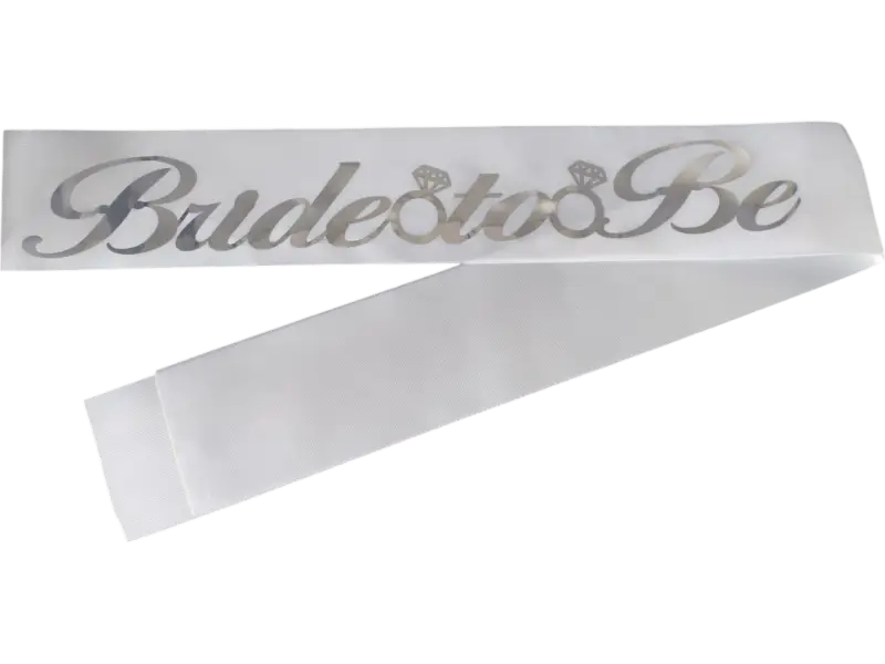 KUŞAK BEYAZ BRİDE TOBE GÜMÜŞ - Toptan Parti Malzemesi