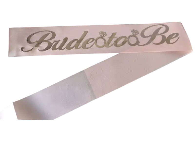KUŞAK BRİDE TOBE PEMBEYE ROSE - Toptan Parti Malzemesi