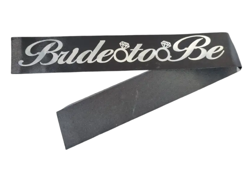KUŞAK BRİDE TOBE SİYAHA GÜMÜŞ - Toptan Parti Malzemesi