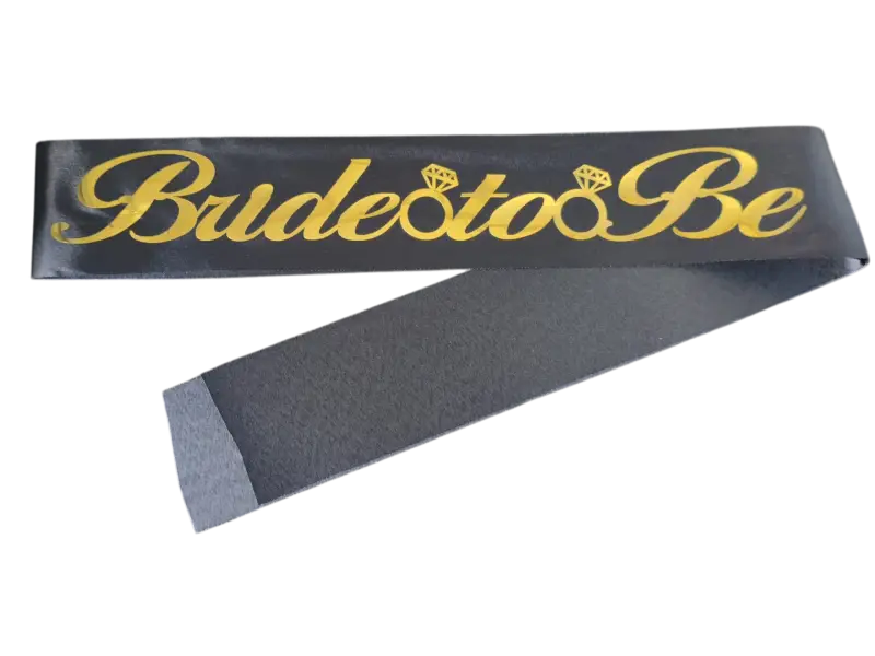 KUŞAK BRİDE TOBE SİYAHA GOLD - Toptan Parti Malzemesi