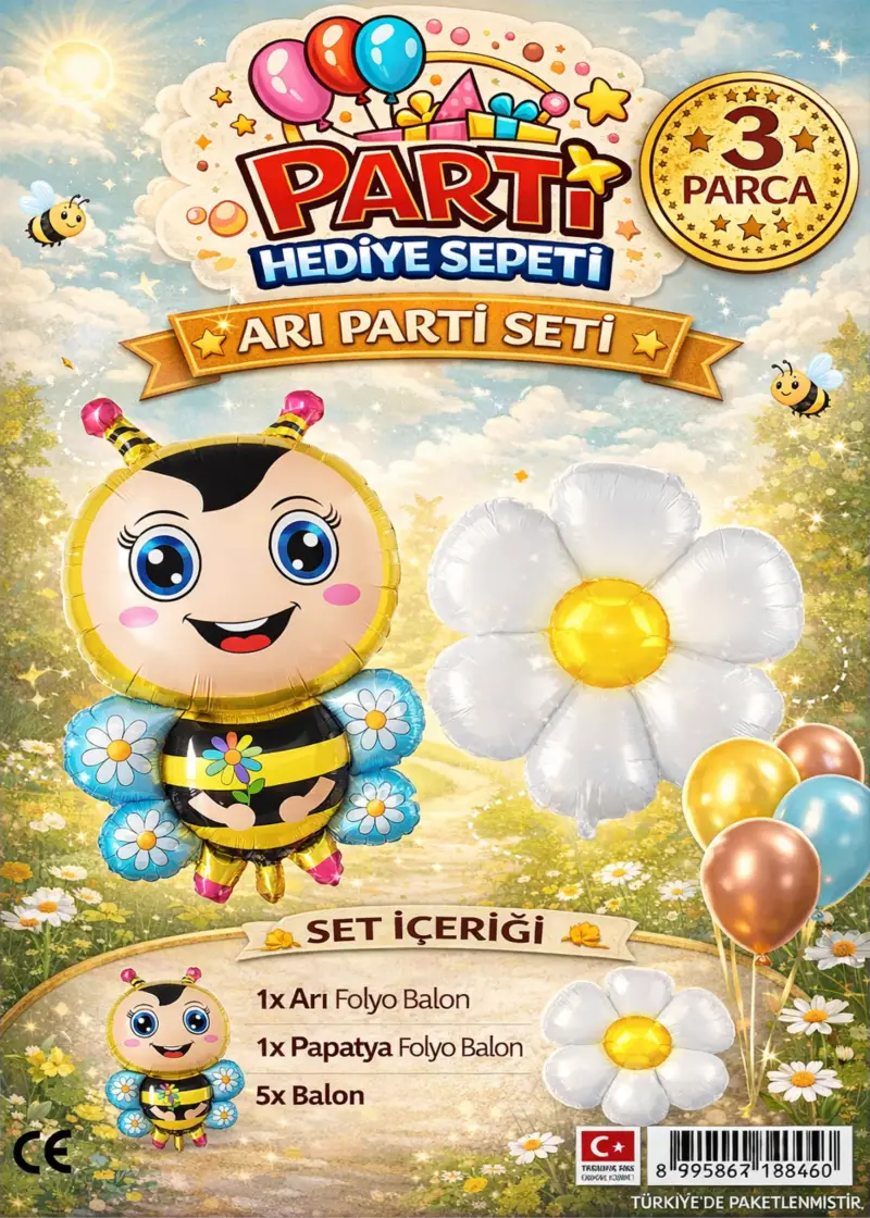 Arı Maya Mini Parti Seti - Toptan Parti Malzemesi