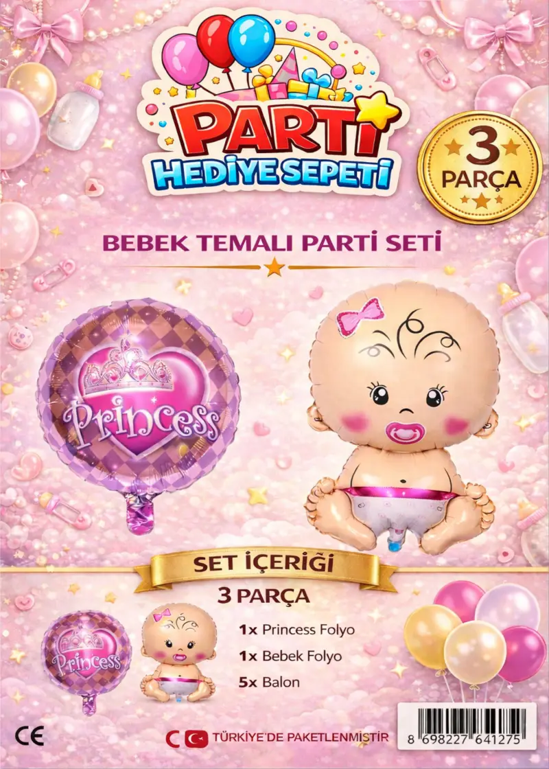 Bebek Temalı Mini Parti Seti - Toptan Parti Malzemesi