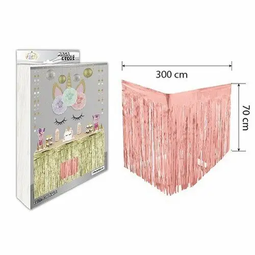 MASA ETEĞİ ROSE 300*70 CM - Toptan Parti Malzemesi