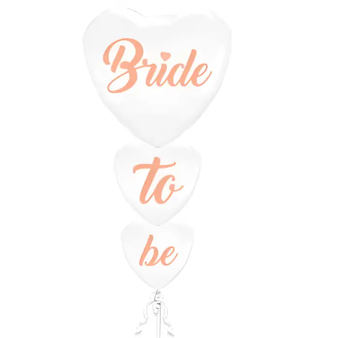 Bride To Be Dikine Kalp Folyo - Toptan Parti Malzemesi