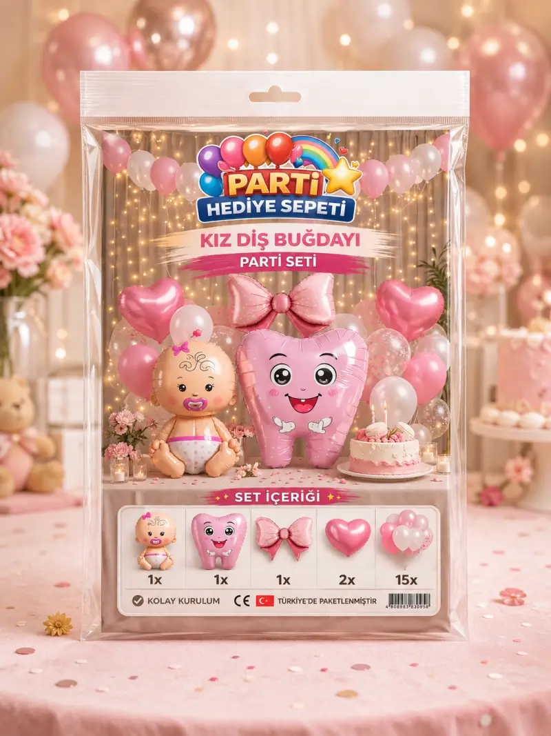 Kız Diş Buğdayı Parti Seti - Toptan Parti Malzemesi