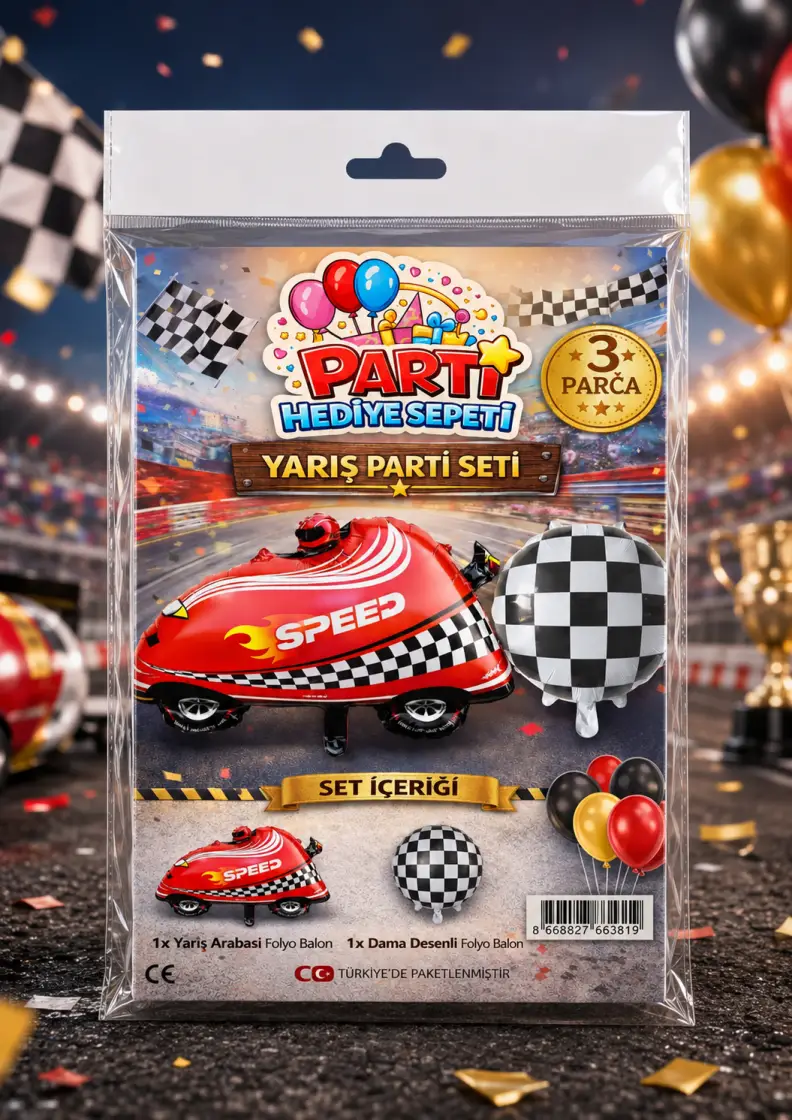Speed Yarış Mini Parti Seti - Toptan Parti Malzemesi