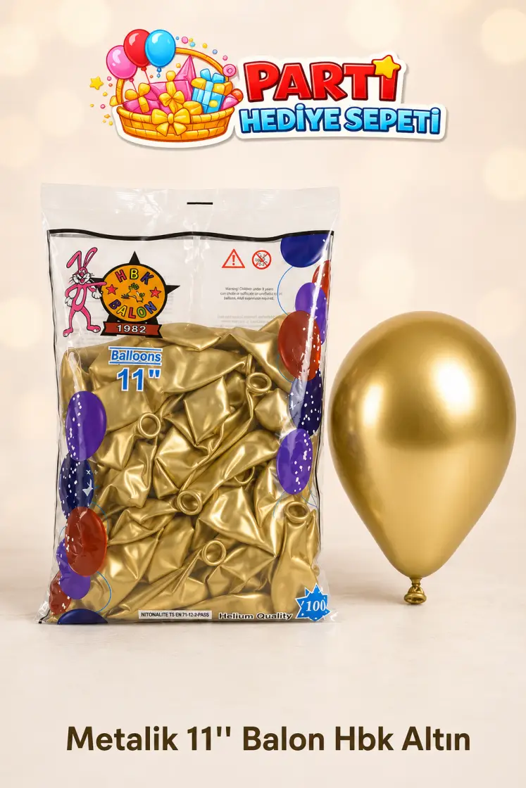 Metalik 11" Gold Balon (HBK)
