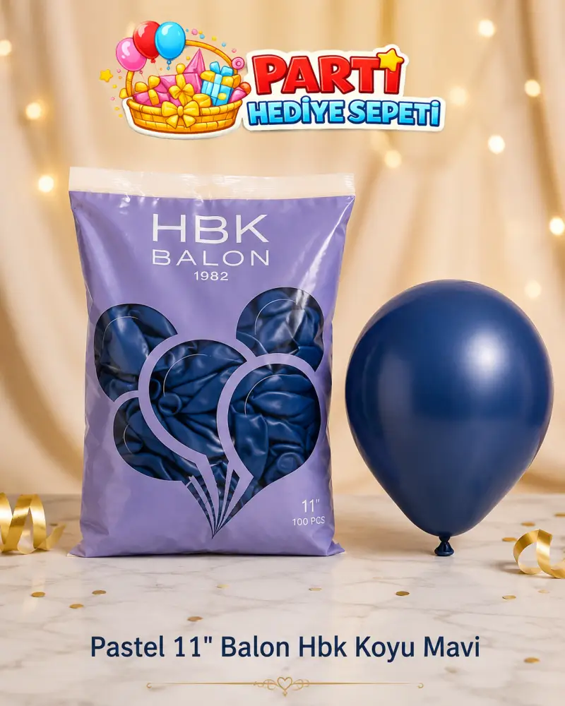 Pastel 11" Koyu Mavi Balon (HBK)