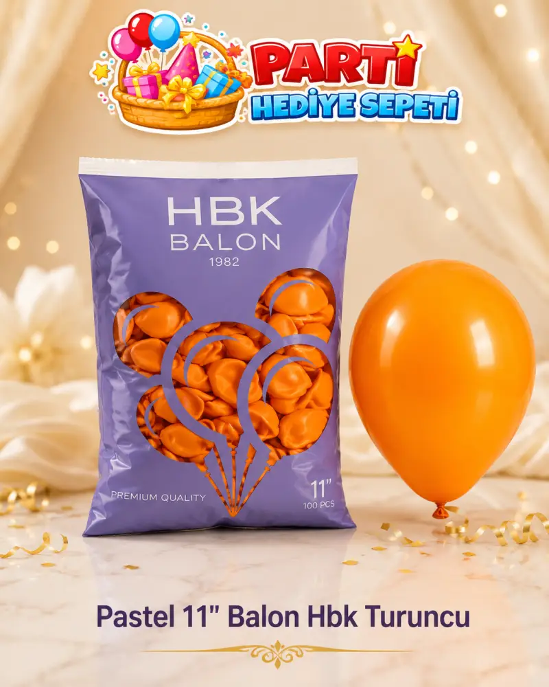Pastel 11" Turuncu Balon (HBK)