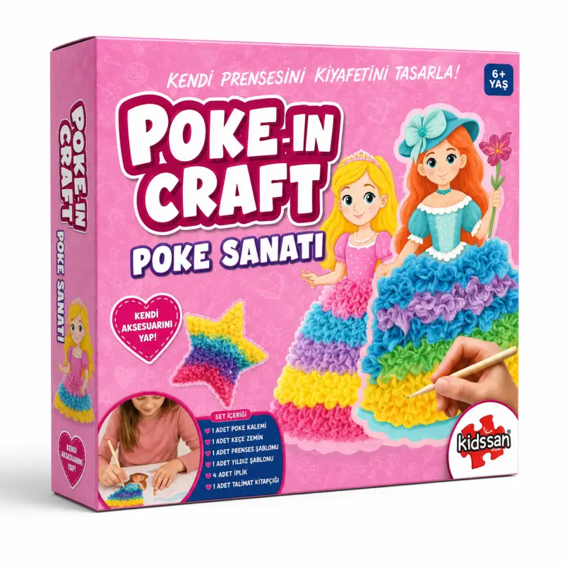 Poke-In Craft Poke Sanatı Seti - Toptan Parti Malzemesi