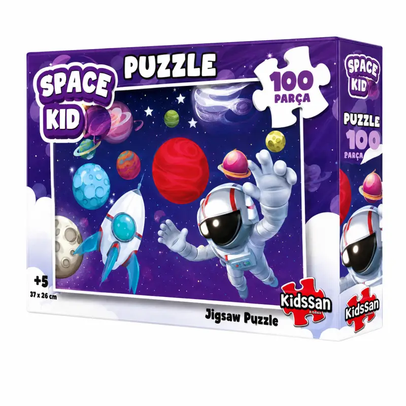 Space Kid 100 Parça Çocuk Puzzle - Toptan Parti Malzemesi