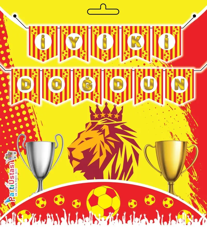 YAZI ZARF BANNER GALATASARAY - Toptan Parti Malzemesi