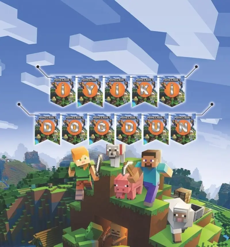 YAZI ZARF BANNER MINECRAFT